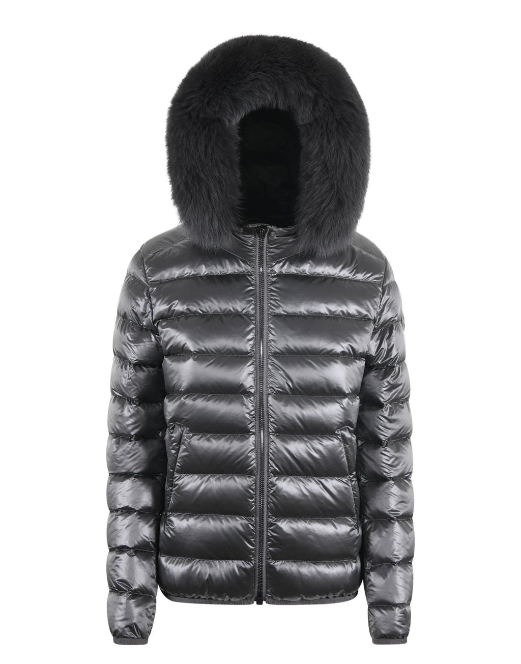 ALPENCHIC™ | COLMAR Damen-Kurzjacke, grau, mit Fell