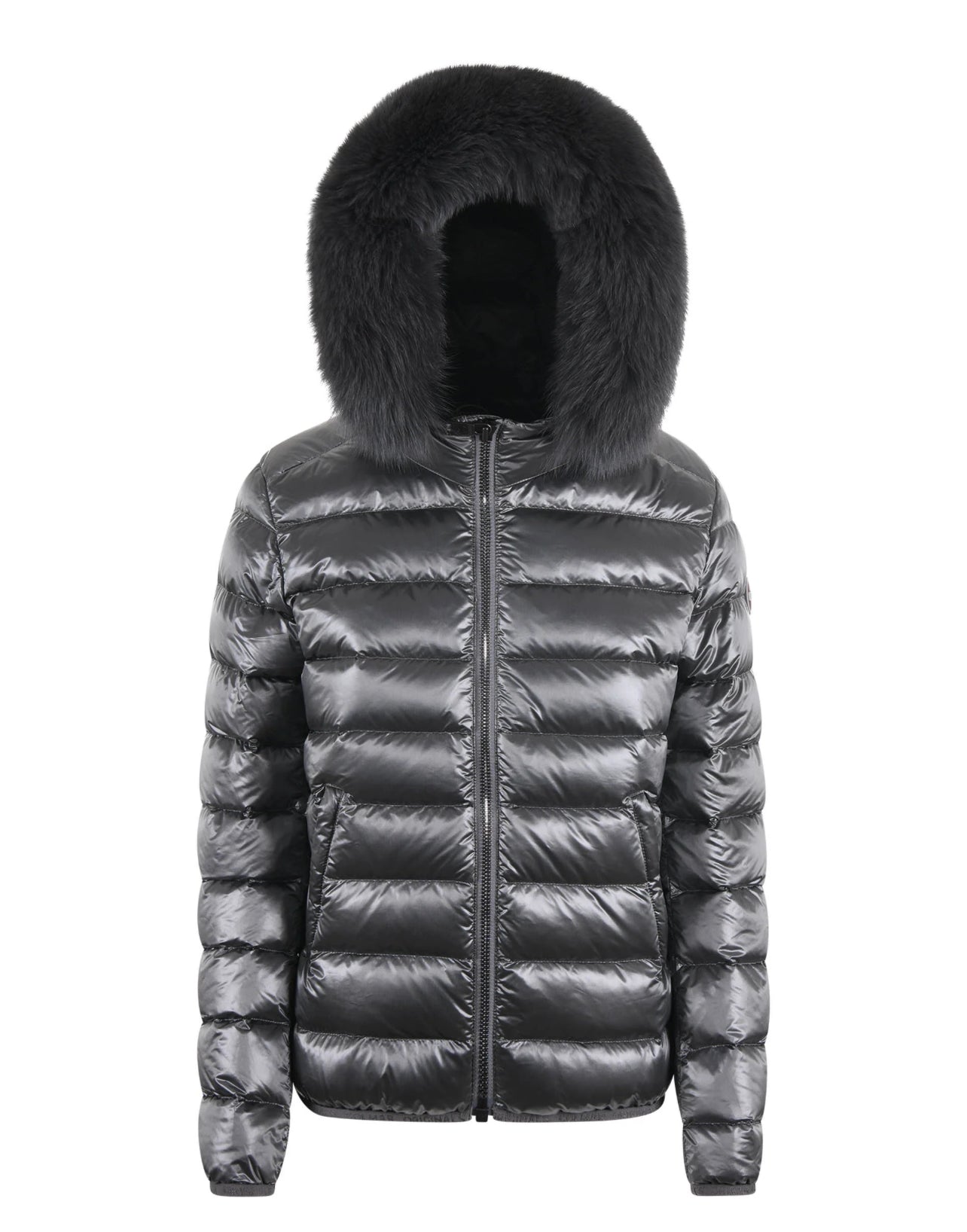 ALPENCHIC™ | COLMAR Damen-Kurzjacke, grau, mit Fell