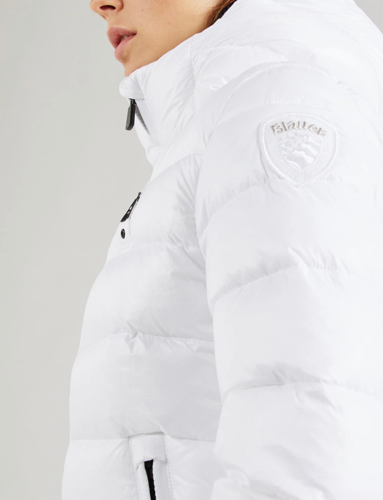 ALPENCHIC™ | BLAUER DAMEN-KURZJACKE, WEISS