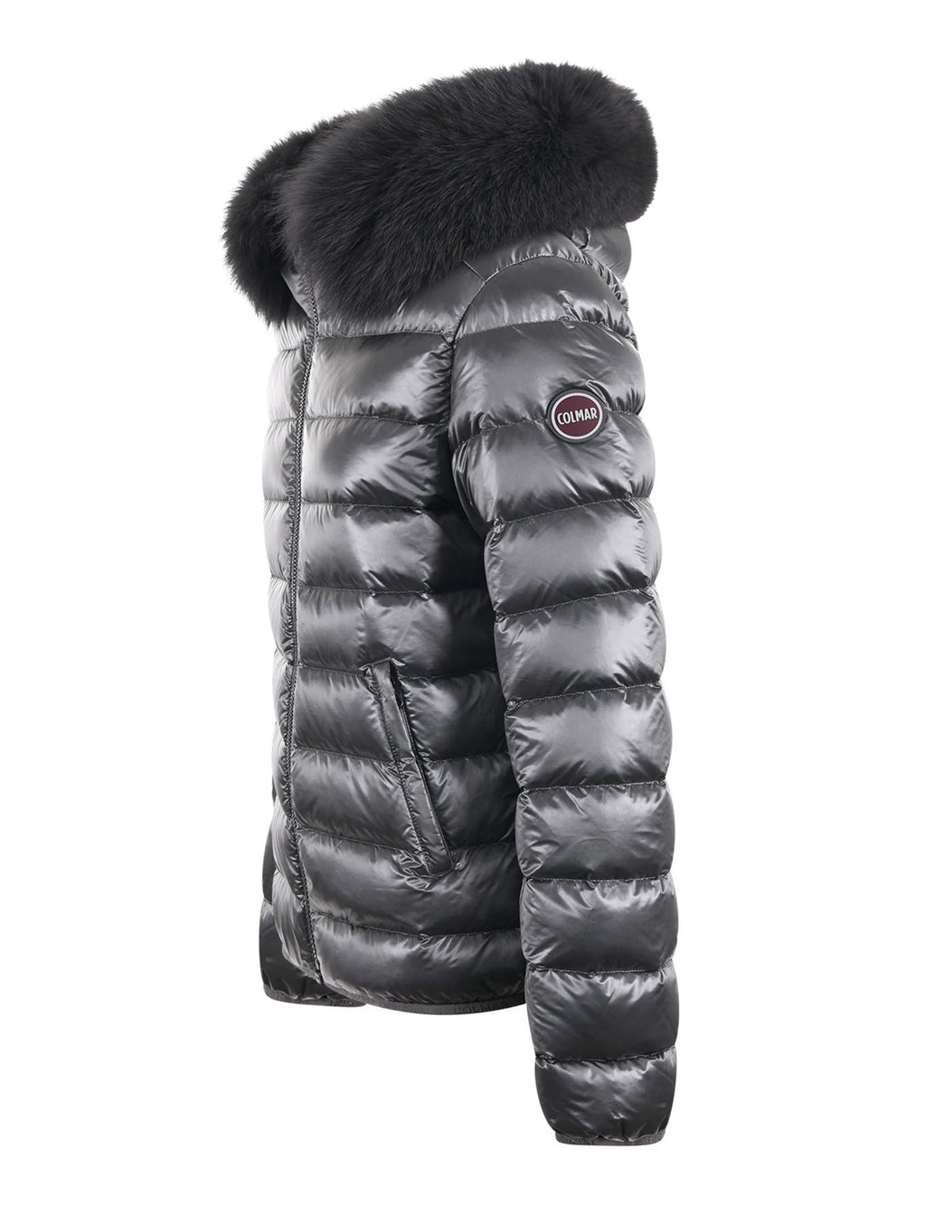 ALPENCHIC™ | COLMAR Damen-Kurzjacke, grau, mit Fell