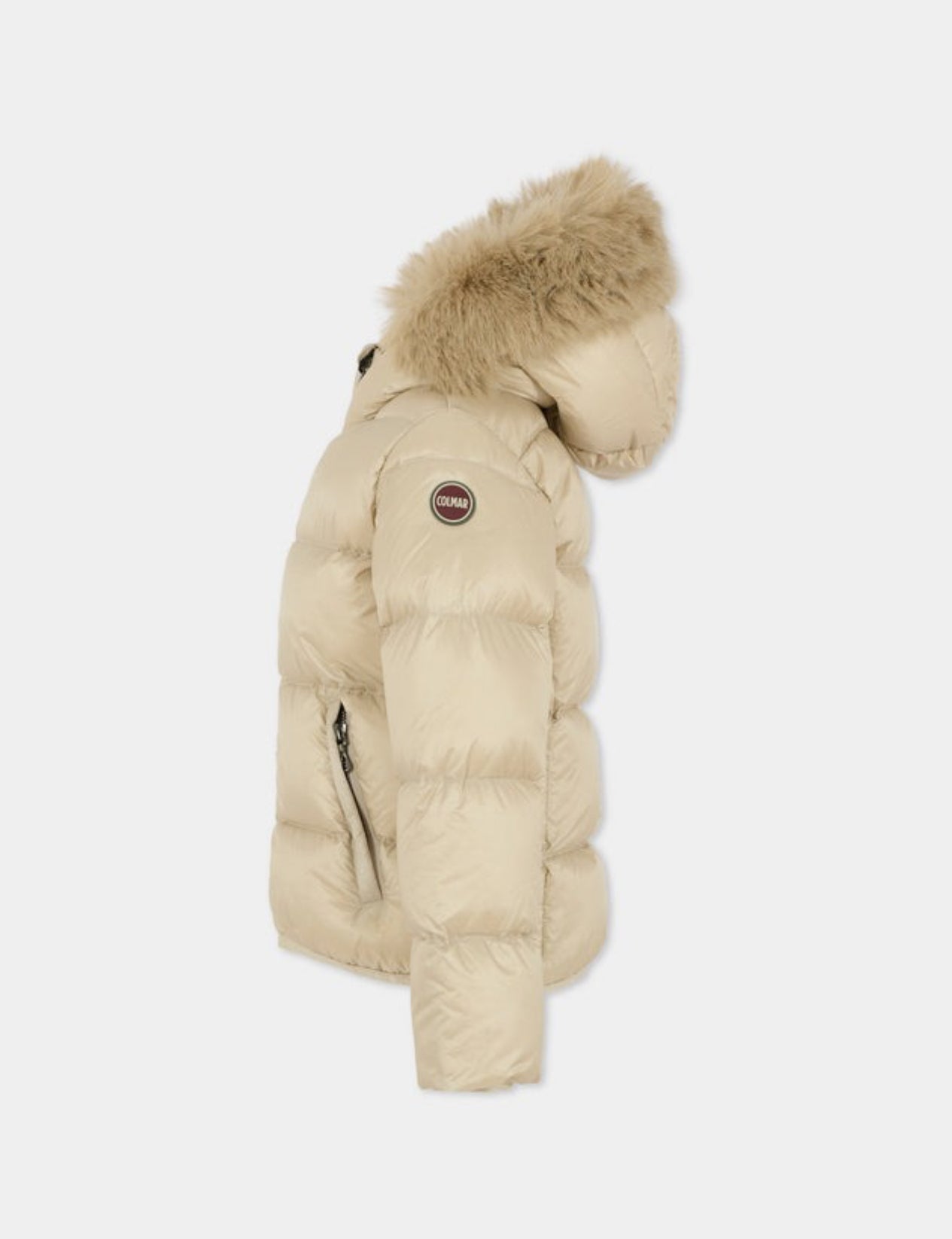 ALPENCHIC™ | COLMAR Damen-Kurzjacke in Beige mit Pelzbesatz