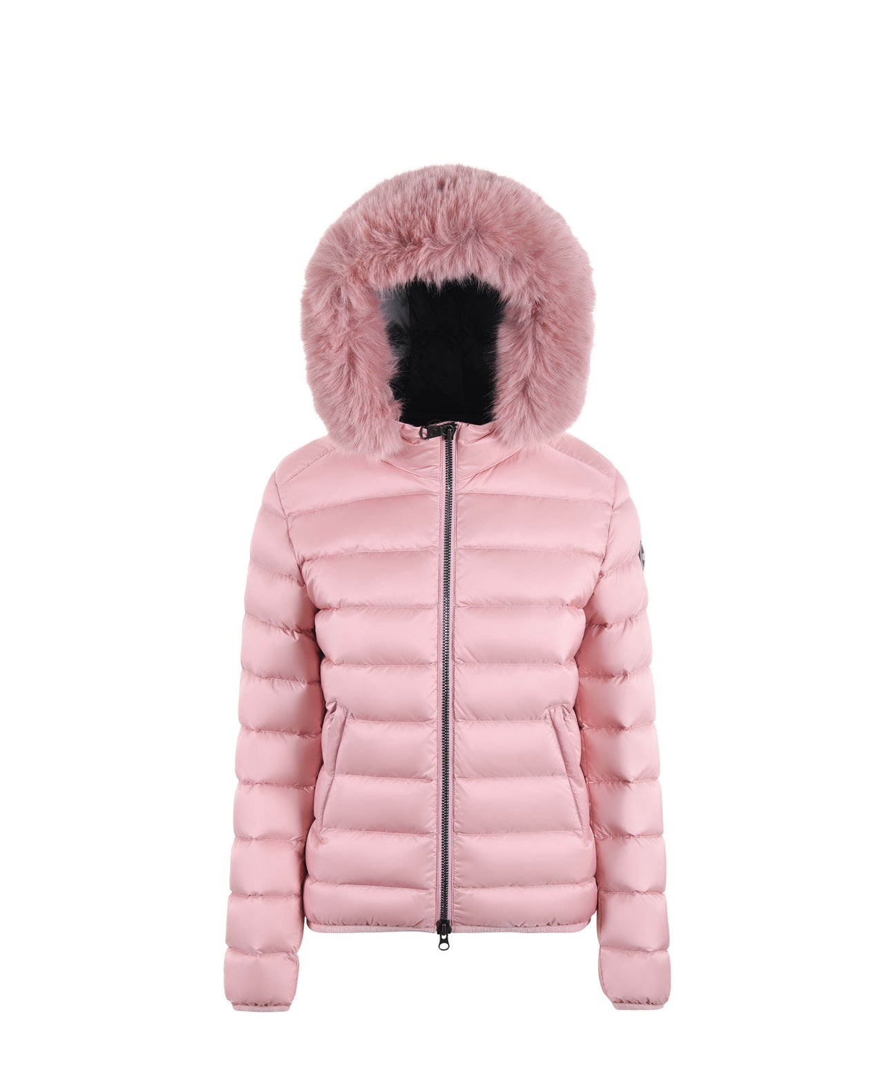 ALPENCHIC™ | COLMAR Damen-Kurzjacke, hellrosa mit Pelzbesatz