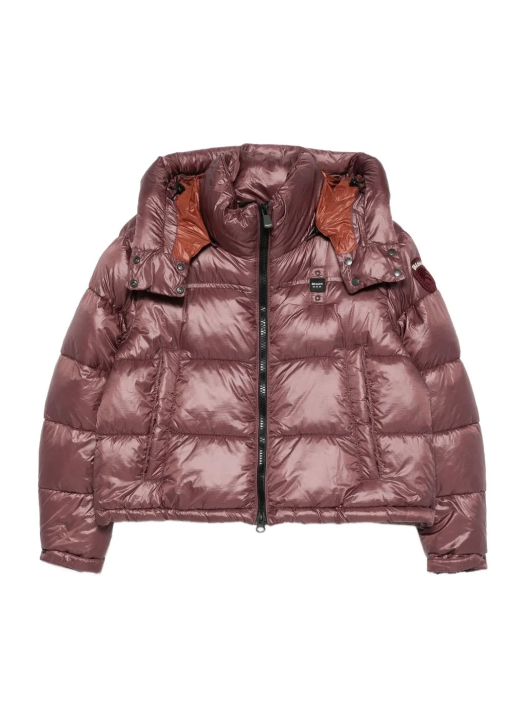 BLAUER DAMEN KURZE OVERSIZE-JACKE IN DUNKELROSA