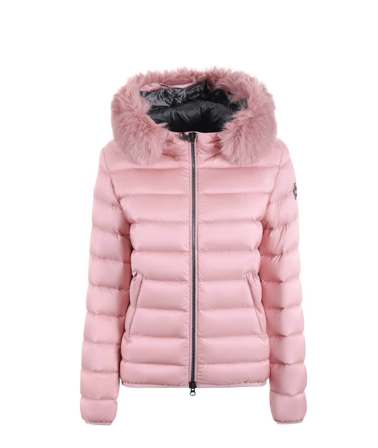 ALPENCHIC™ | COLMAR Damen-Kurzjacke, hellrosa mit Pelzbesatz
