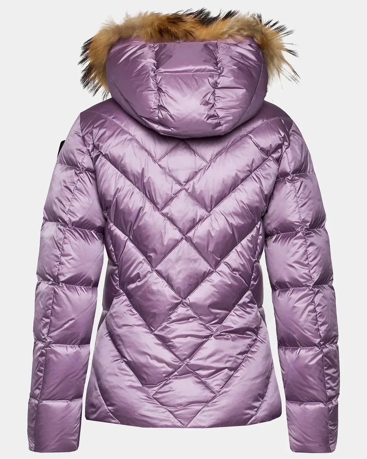 ALPENCHIC™ | BLAUER KURZE DAMEN-PELETTE JACKE IN LILA