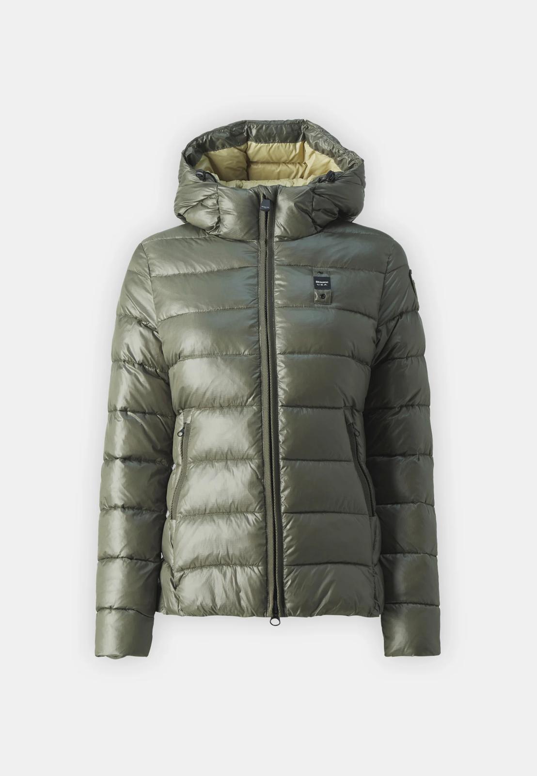 BLAUER DAMEN KURZE GRÜNE JACKE