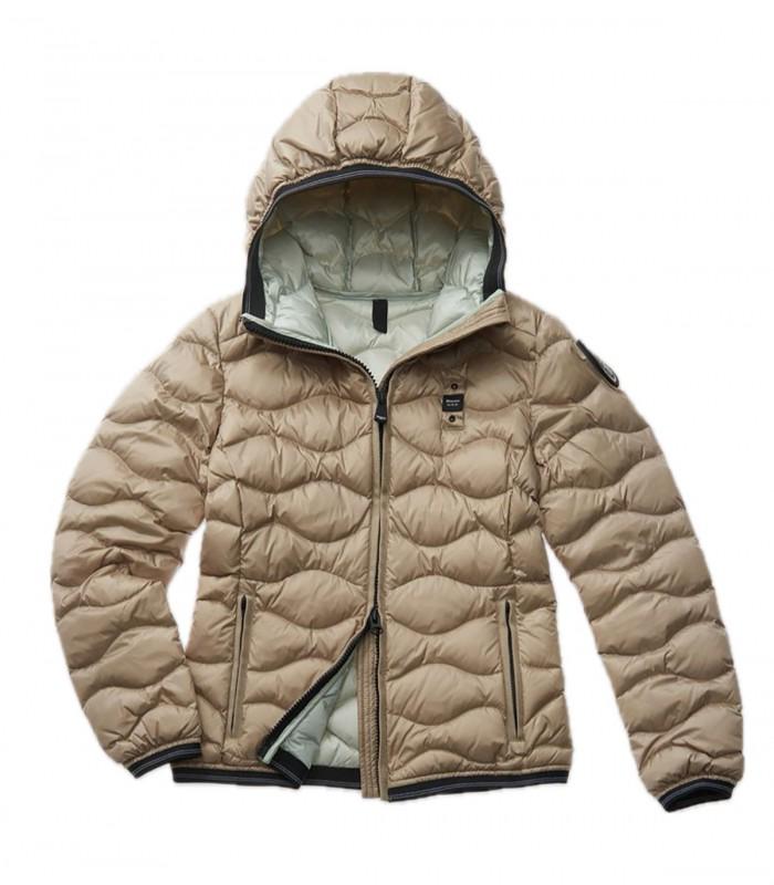 ALPENCHIC™ | BLAUER Damen-Kurzjacke in Beige mit Wellenmuster